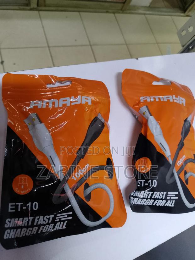 Fast Charging Micro Usb Cable 1metre Long Amaya / Oraimo Data Transfer - thumbnail 3