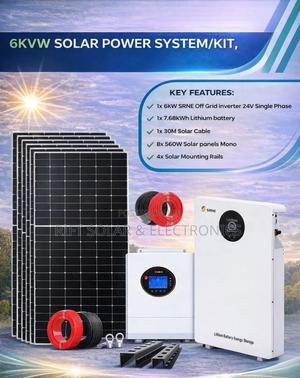 6kw - 7.68kwh Total Off Grid Home Solar Solution Free Installation - thumbnail 2