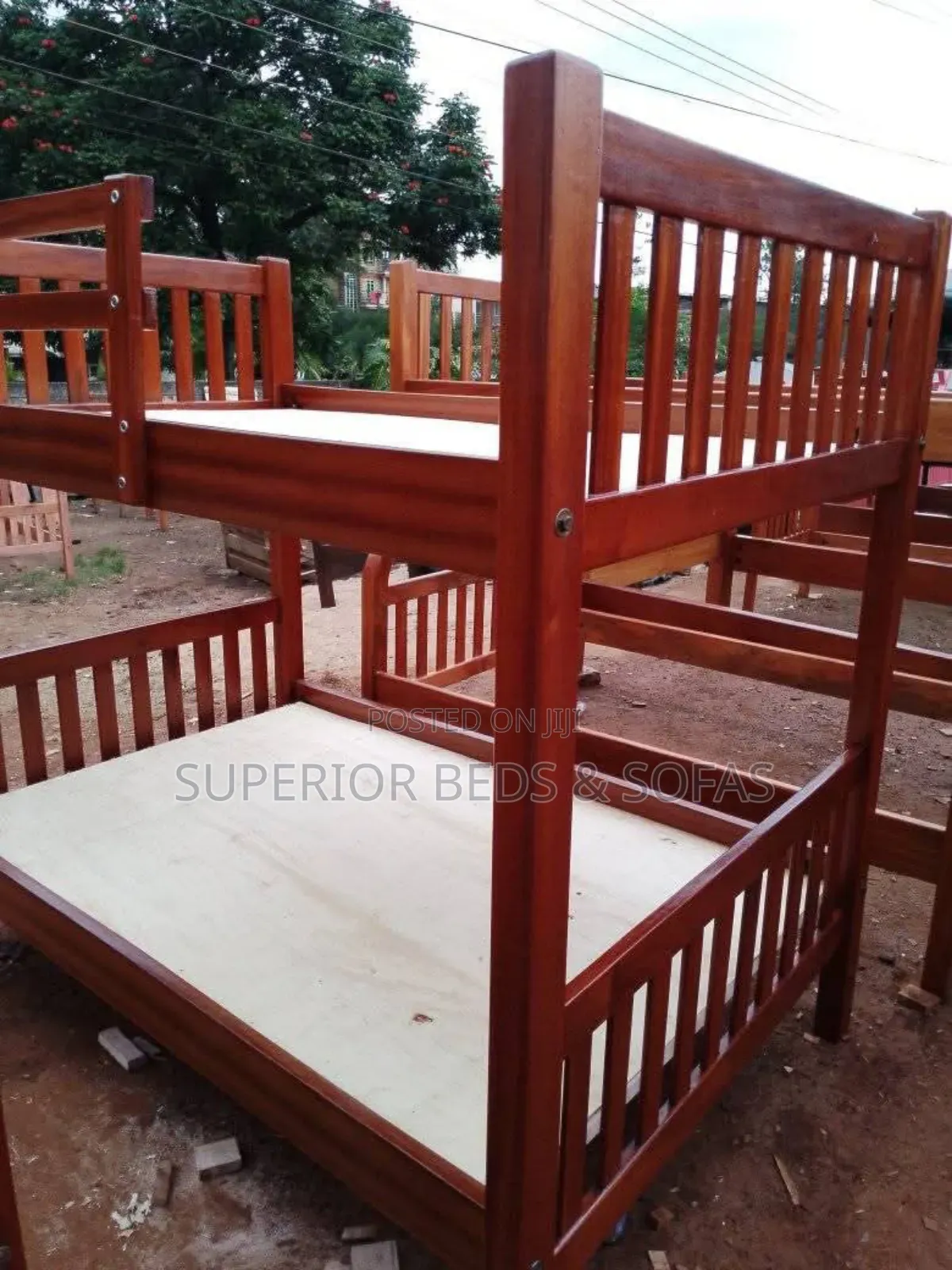 Wooden Bunk Bed Size 4 by 6 Top and Bottom.