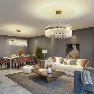 Modern Glass Crystal Chandelier