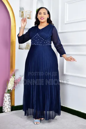 Elegant Navy Blue Corporate Dinner/Evening Wedding Dress