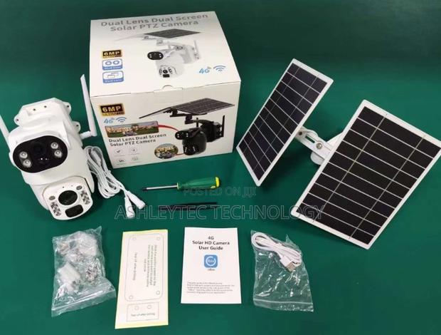 4g Ubox Dual Lense Ubox 6mp Wireless Outdoor Solar PTZ 6mp