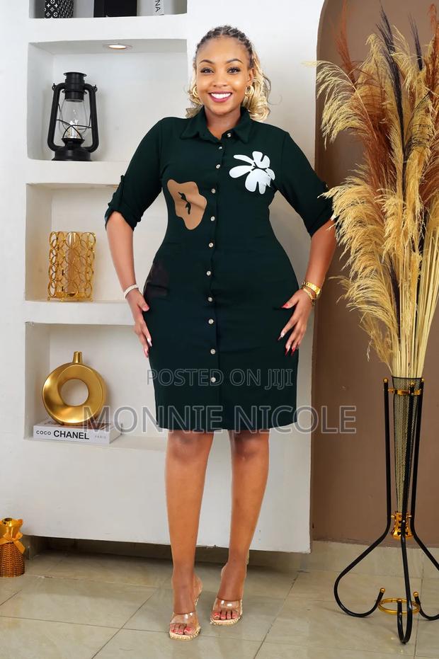 Black Stylish Shirt Dress - thumbnail 3