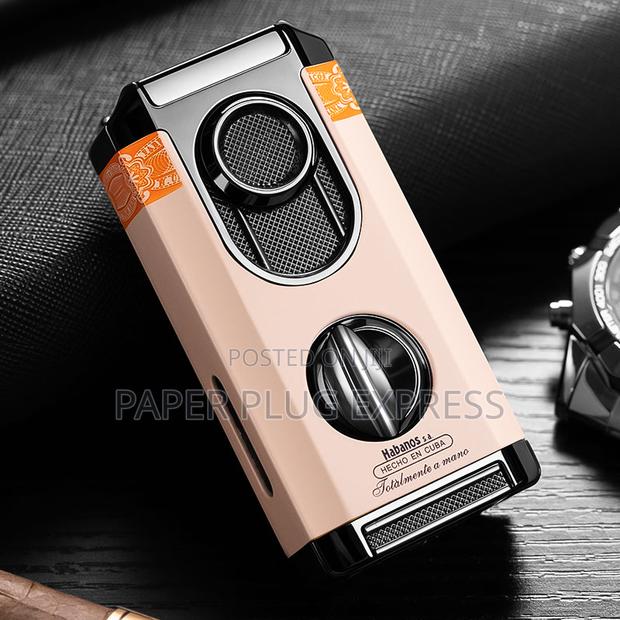 Four-in-One Windproof Cigars Lighter Cutter - thumbnail 3