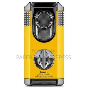 Four-in-One Windproof Cigars Lighter Cutter