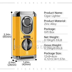 Four-in-One Windproof Cigars Lighter Cutter