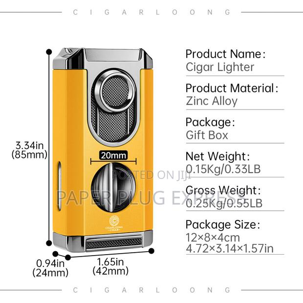 Four-in-One Windproof Cigars Lighter Cutter - thumbnail 6