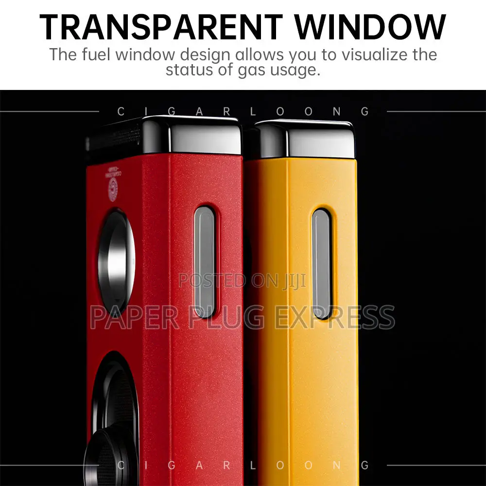 Four-in-One Windproof Cigars Lighter Cutter