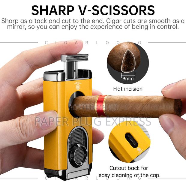 Four-in-One Windproof Cigars Lighter Cutter - thumbnail 14