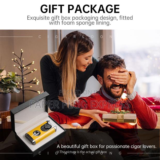 Four-in-One Windproof Cigars Lighter Cutter - thumbnail 15