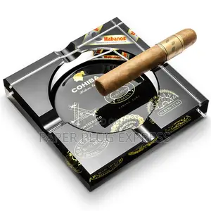 Black Cohiba Cigars Ashtray