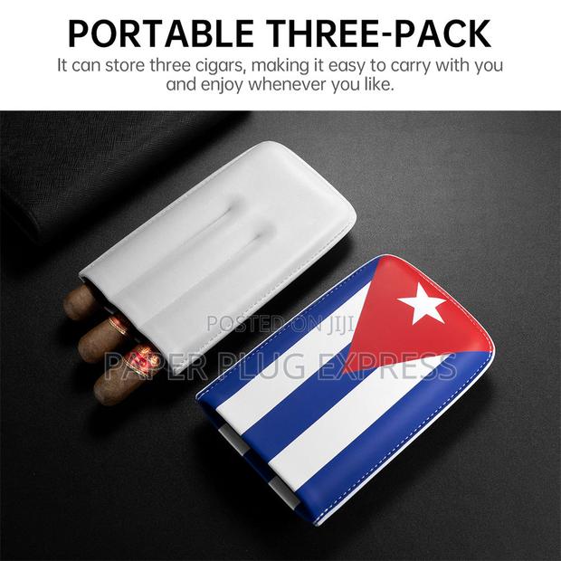 Portable Cuban Flag 3-Cigars Pouch - thumbnail 3