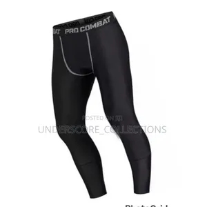 Black Compression Pants for Men