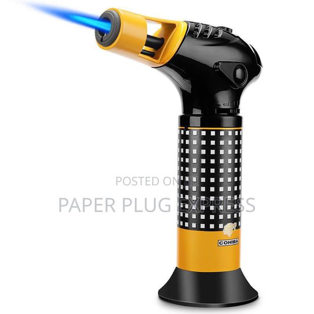 One Hand Ergonomic Torch Cigars Lighter - thumbnail 5