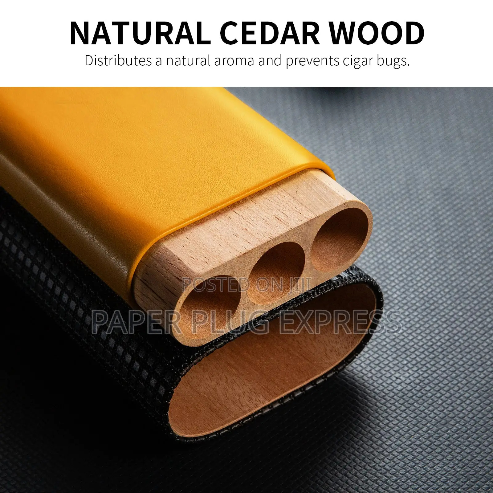Cohiba Portable 3-Cigars Leather Case