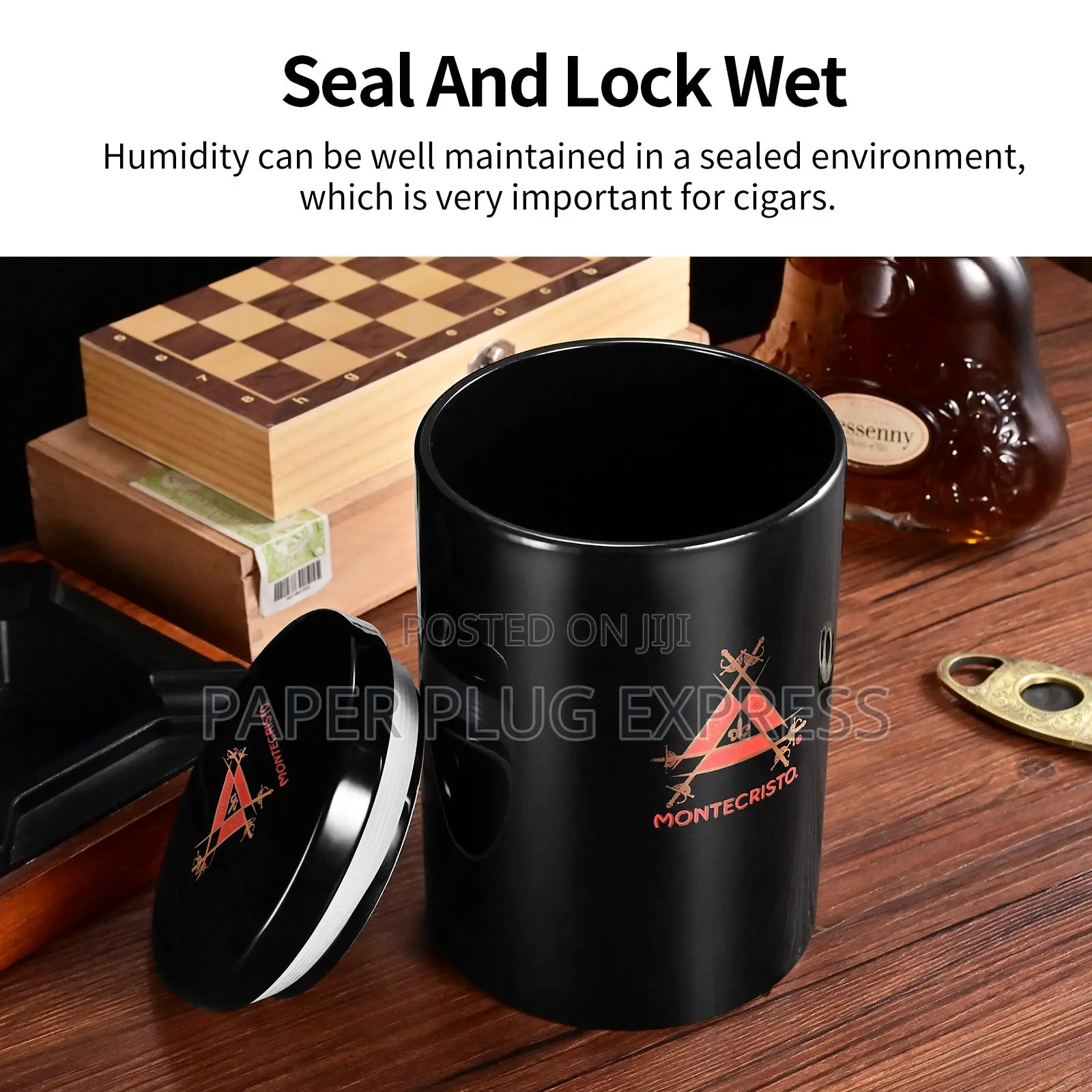 Montecristo Ceramic Storage Humidor Jar - 25 Cigars