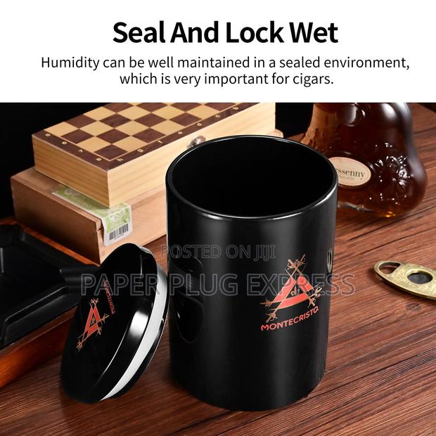 Montecristo Ceramic Storage Humidor Jar - 25 Cigars - thumbnail 4