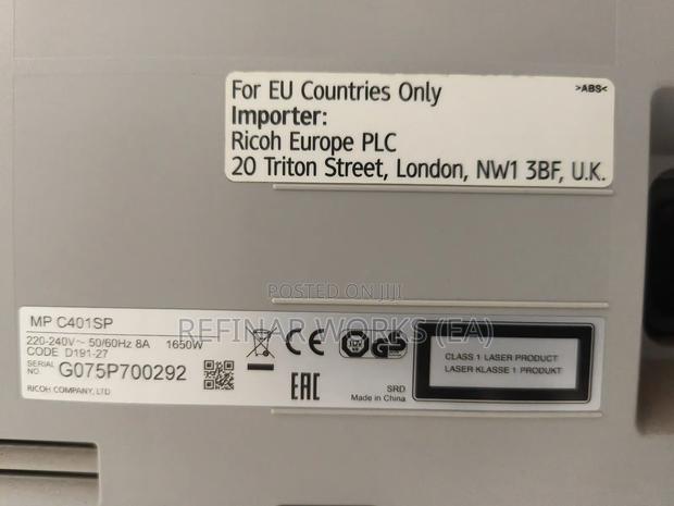 Ricoh Mp C401sp Color Printer – Used - thumbnail 4