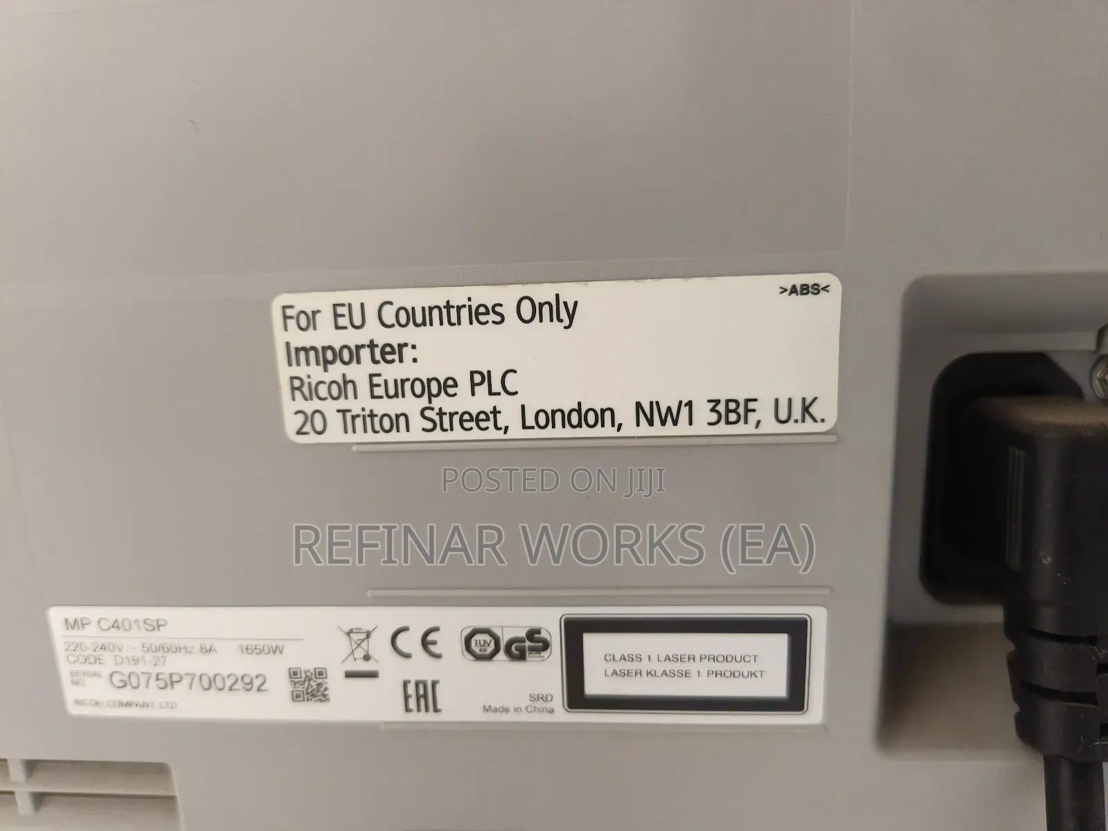 Ricoh Mp C401sp Color Printer – Used