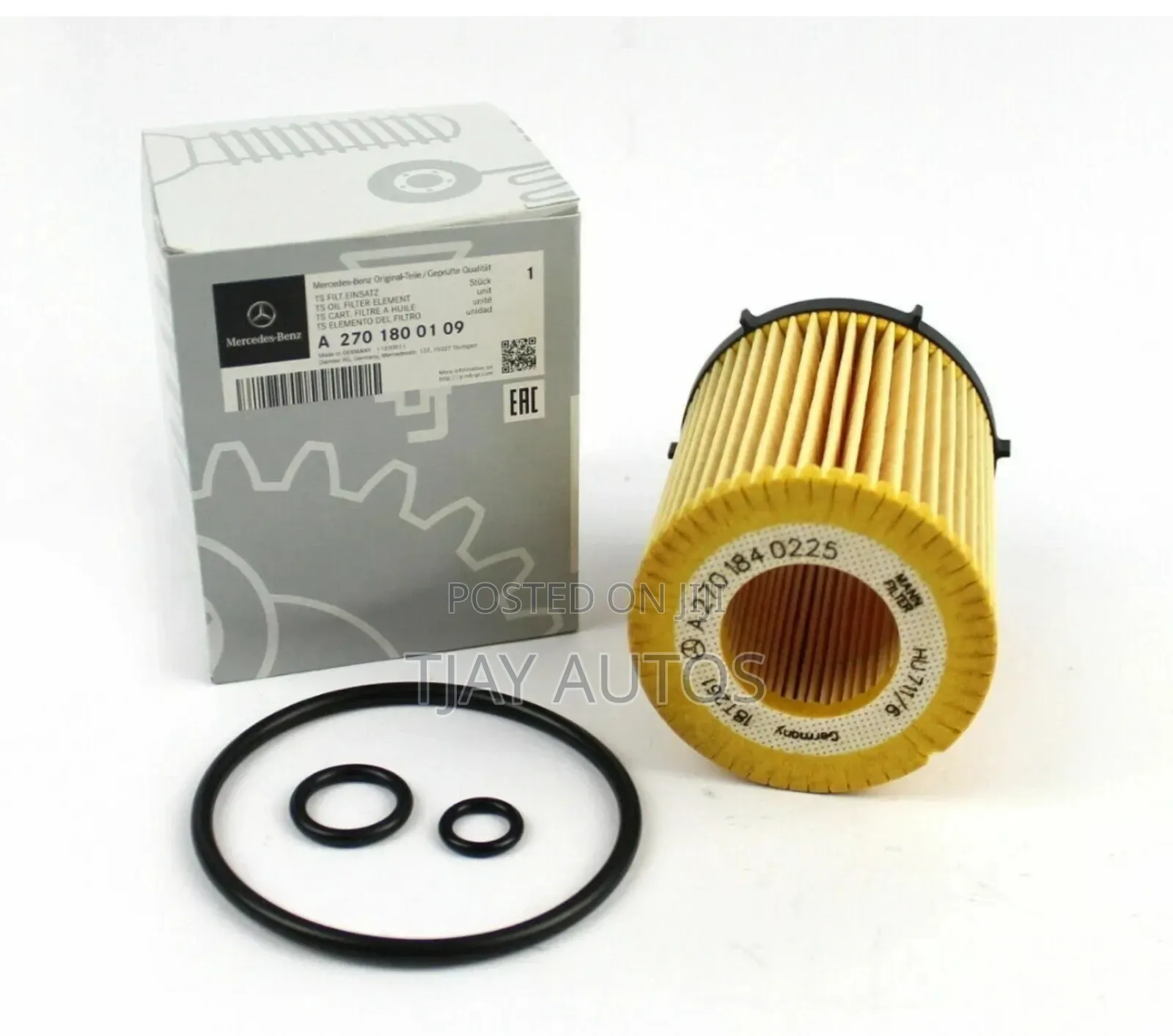 270 Oil Filter Element Kit for Mercedes W117 W205 GLC Gla