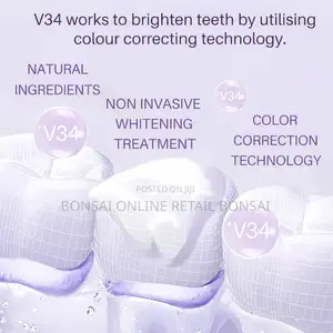 V34 Teeth Whitening Mousse Yellow Teeth Plaque Removal Fresh Breath