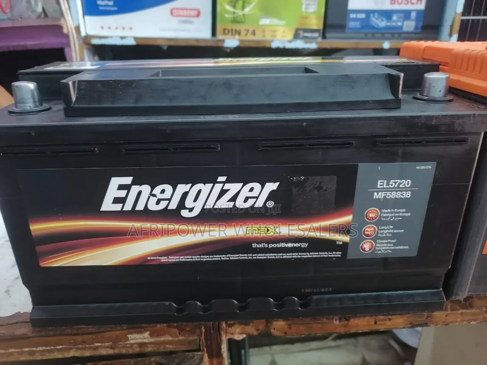 Energizer Din 100 Car Battery Mf