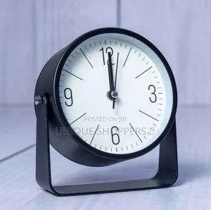 Stand Metallic Table Alarm Clock*