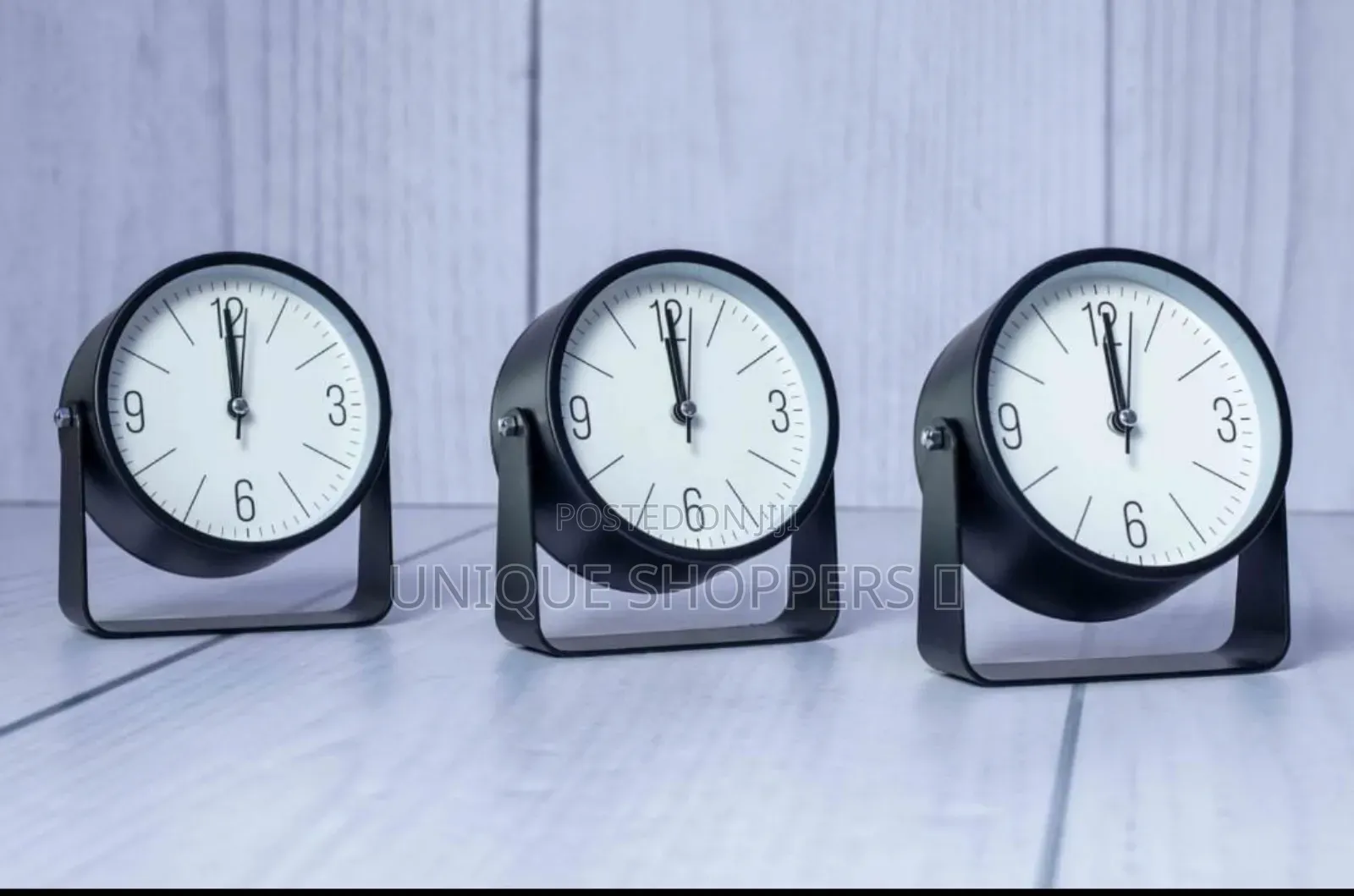 Stand Metallic Table Alarm Clock*