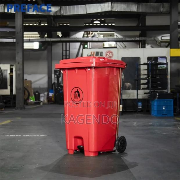 Red 100 Litre Pedal Bin – Hospital Clinical