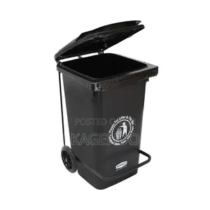 Black 100 Litre Pedal Bin – Hospital Clinical