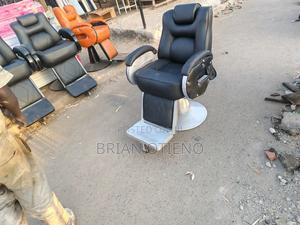 Rotating Silver Barber Chairs - main view