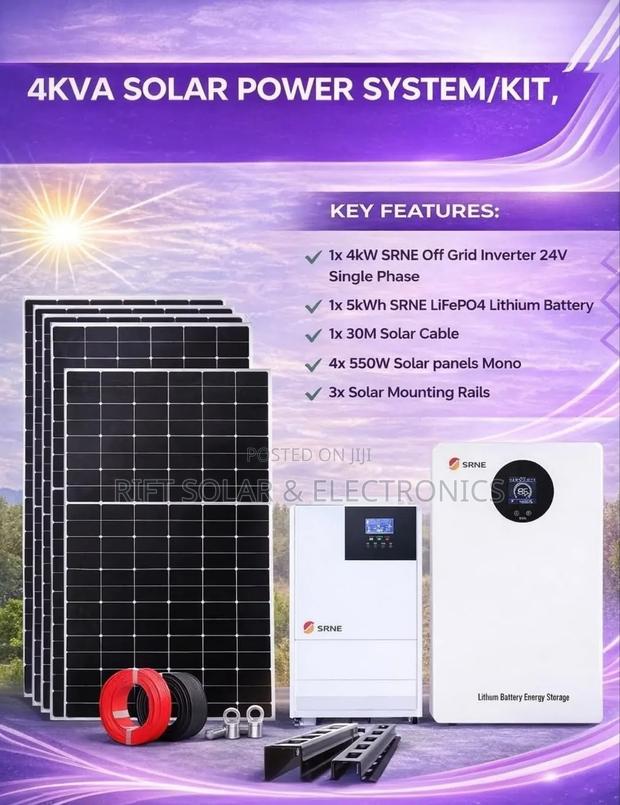 4kw Inverter - 5kwh Lithium Home Solar Solution Free Installation - main view