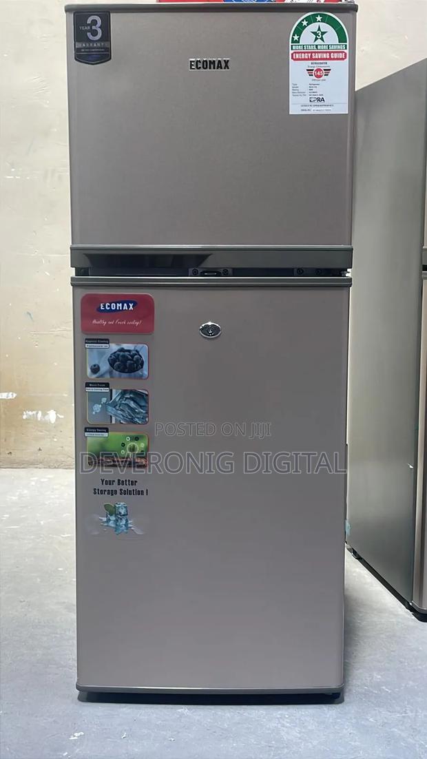 Ecomax 118l Double Door Fridge With Free Fridge Guard Gift - main view
