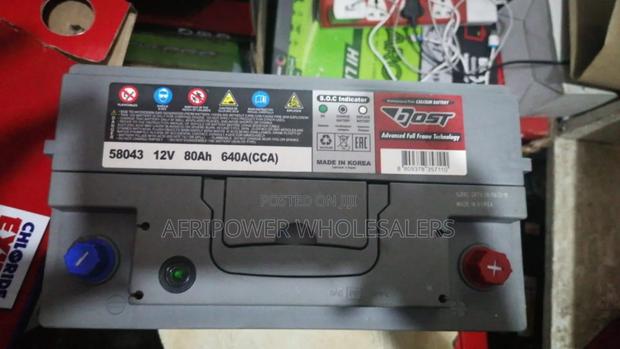 Bost Din 80ah Car Battery Maintenance Free - thumbnail 2
