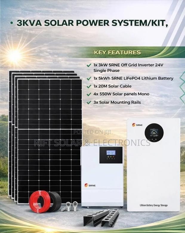 New 3.2kva Hybrid Inverter - 5kwh Lithium Battery Kit Pay on Delivery