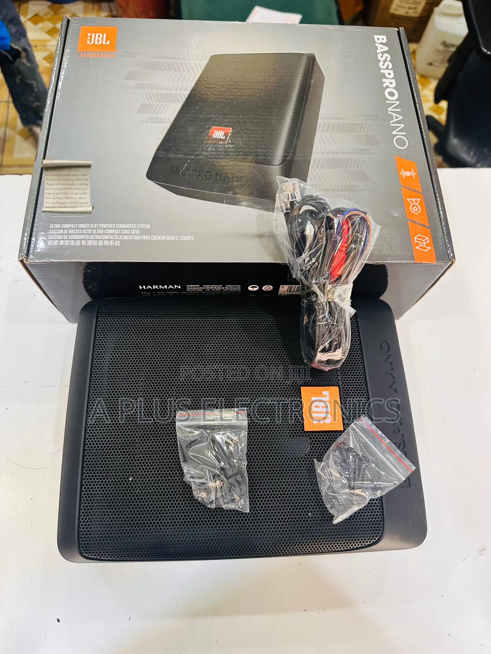 JBL Underseat Subwoofer – Slim Car Bass System