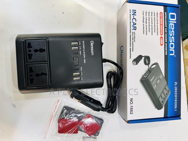 Olesson 1662 Car Inverter 150w – Perfect for Charging in Cars
