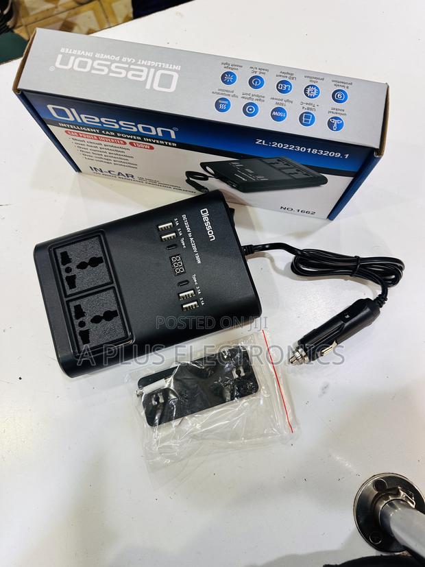 Olesson 1662 Car Inverter 150w – Portable 12v Car Power Inverter