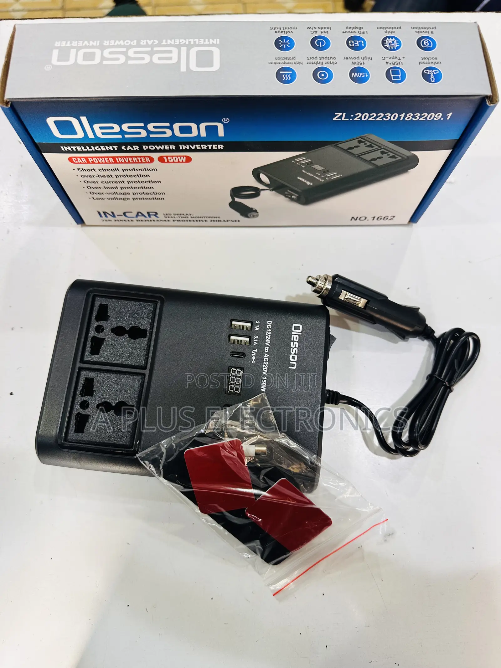 Olesson 1662 Car Inverter 150w – High-Efficiency Vehicle Inverter