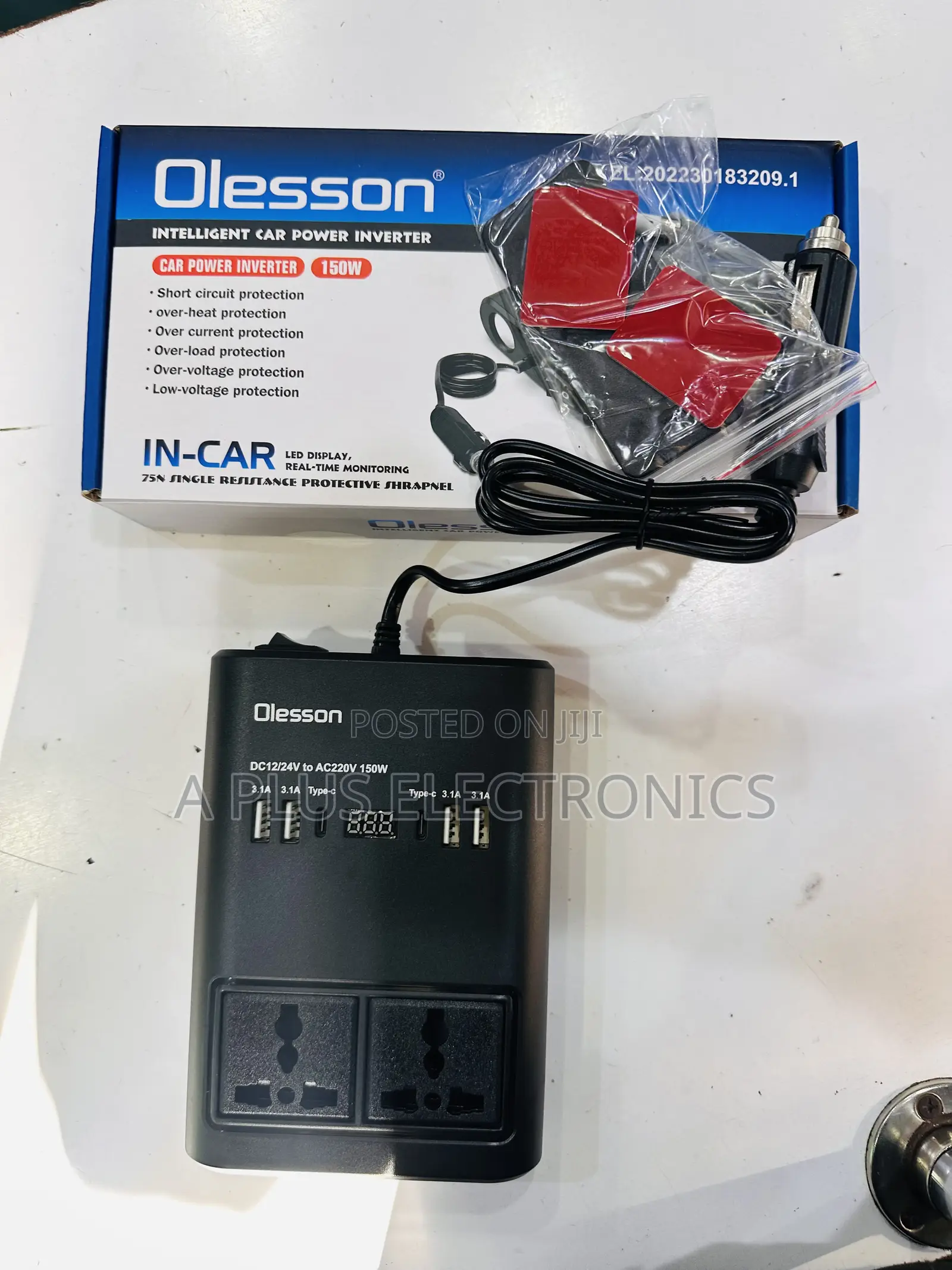 Olesson 1662 Car Inverter 150w – Ideal Power Backup
