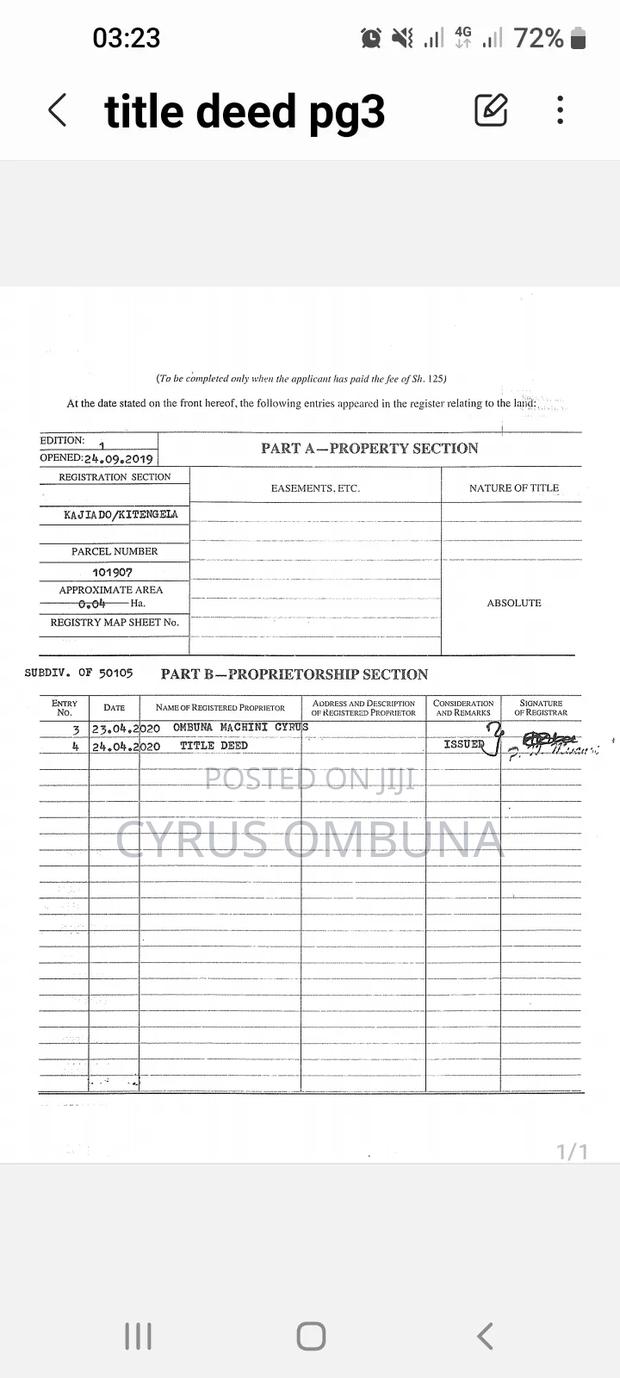 50*100 Plot at Kitegela Acacia - main view
