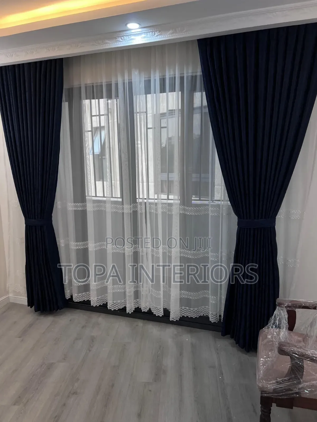 Decorative Black Window Curtains for Living Room and Bedroom Privacy