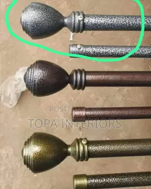 Locally Made Strong and Durable Powder Coated Jua Kali Curtain Rods