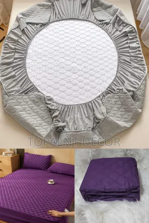 Kids And Adults Light Grey And Purple Mattress Protectors