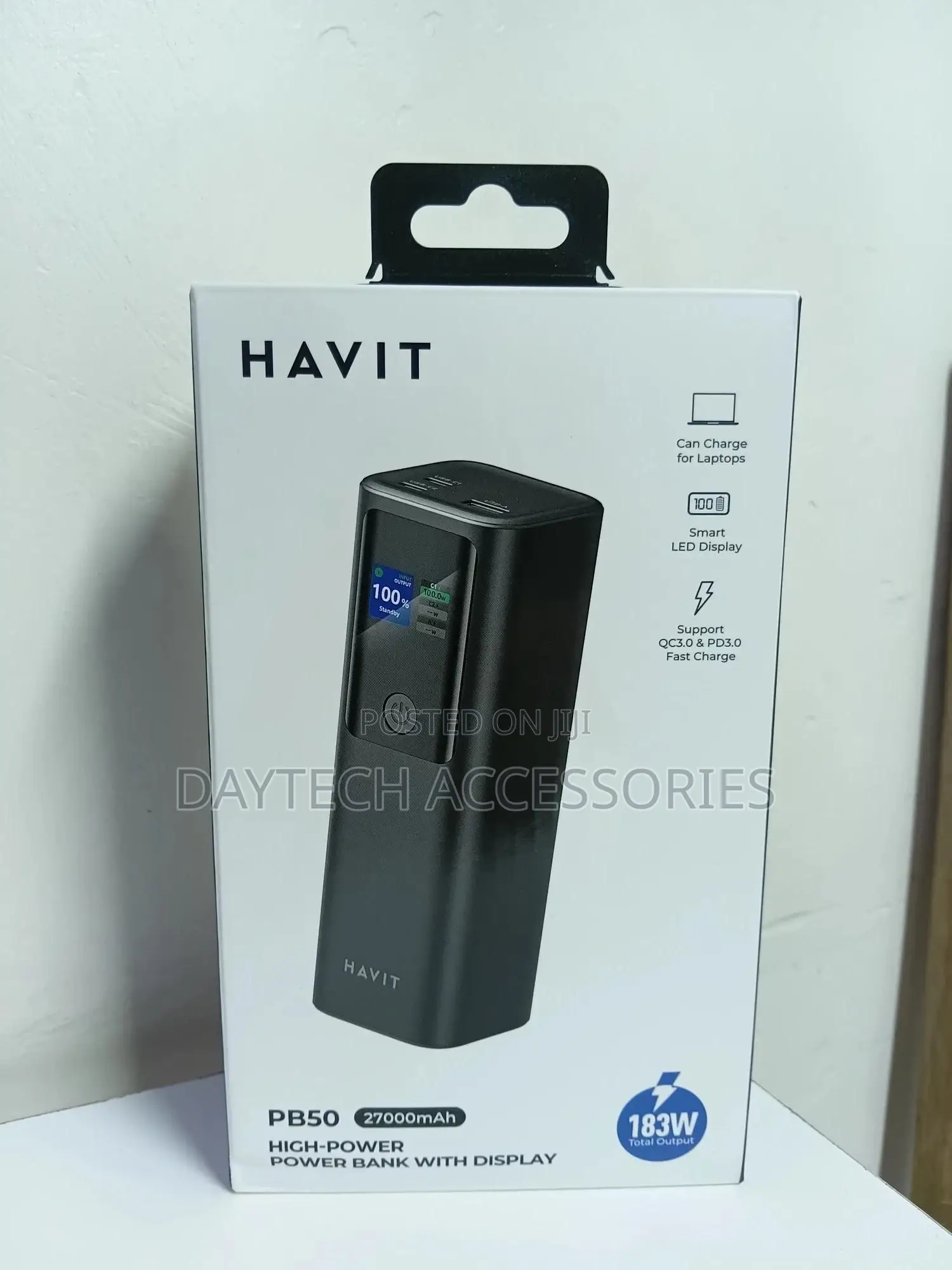 Havit Pb50 183w 27000mah Laptop and Phone Charging Power Bank