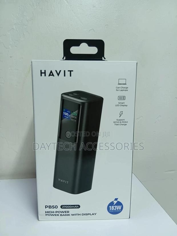 Havit Pb50 183w 27000mah Laptop and Phone Charging Power Bank