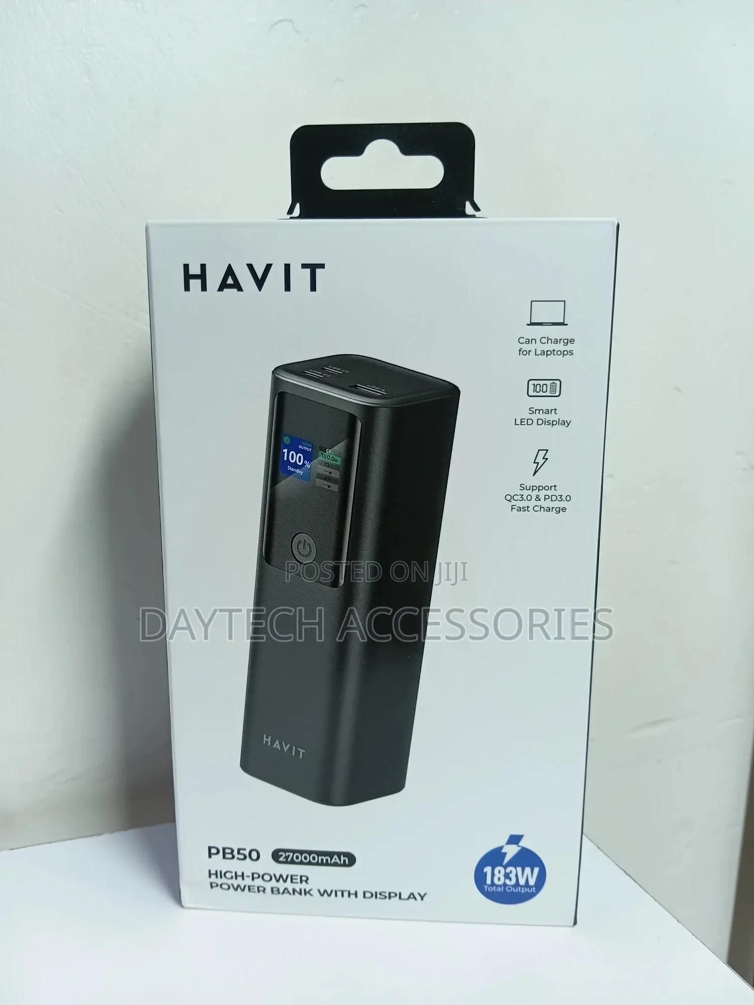 Havit Pb50 183w 27000mah Laptop and Phone Charging Power Bank
