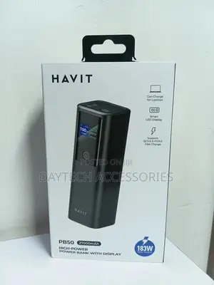 Havit Pb50 183w 27000mah Laptop and Phone Charging Power Bank