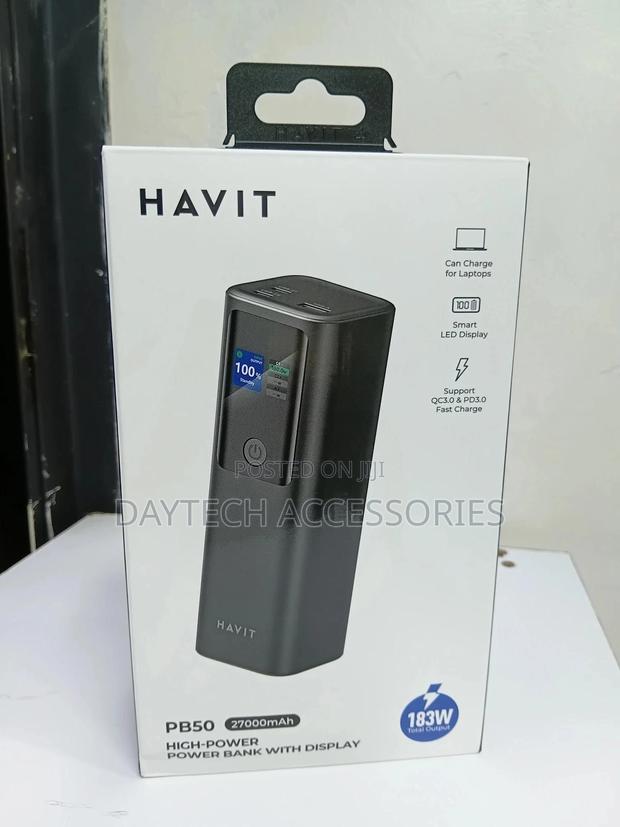 Havit Pb50 27000mah 183watt Laptop Power Bank.