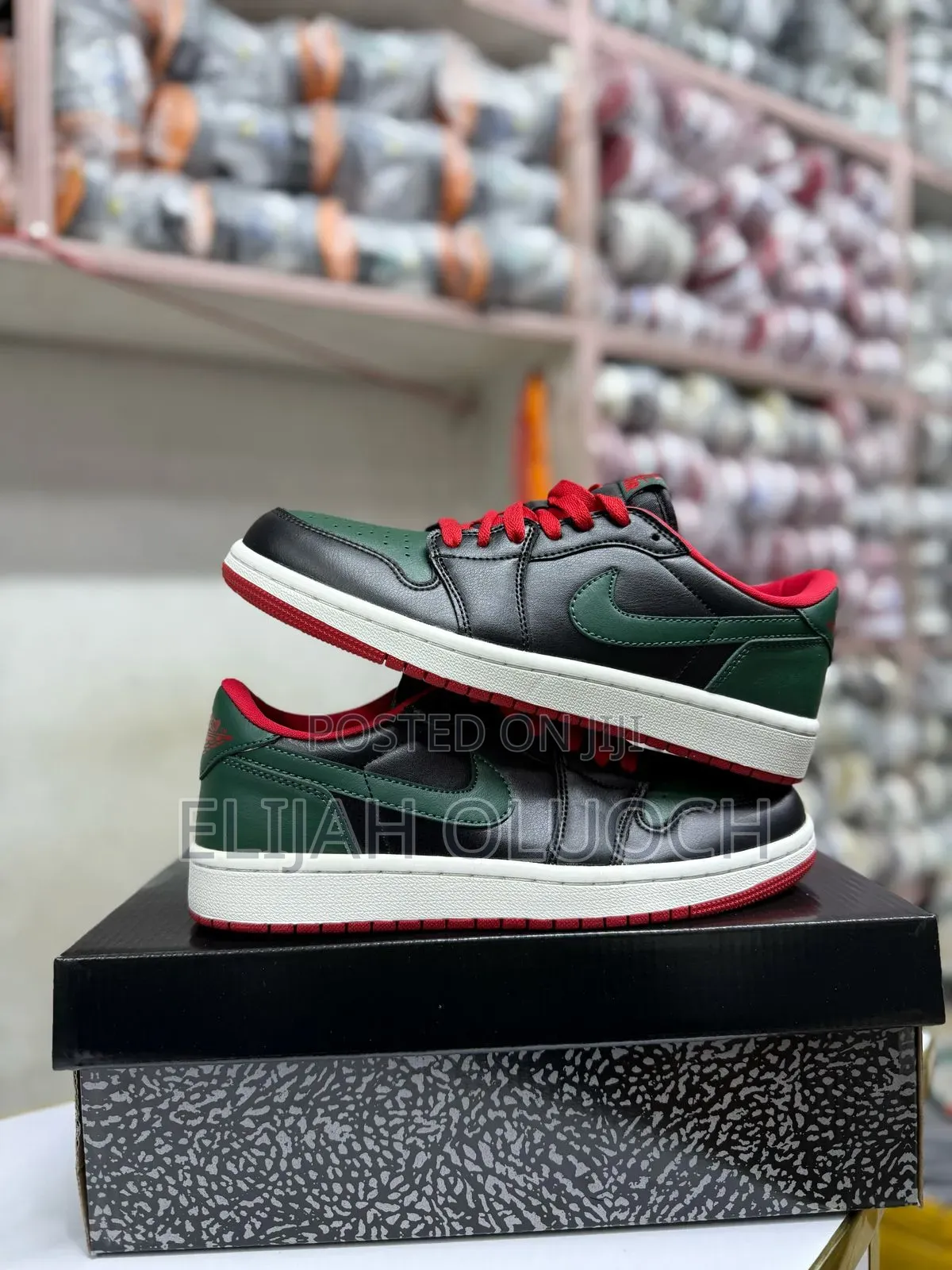 Air Jordan 1 Low Og 'Black and Gorge Green',
